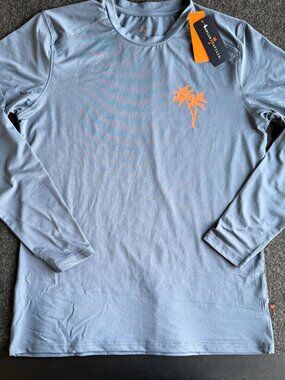 Margaritaville Men's UPF 50 Rash Guard Shirt Small NWT
